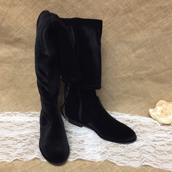 Marc Fisher Humor Over-The-Knee Boots Black 8.5 - Picture 1 of 8